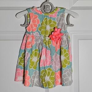 Carter's Floral Sleeveless Baby Dress with Bow